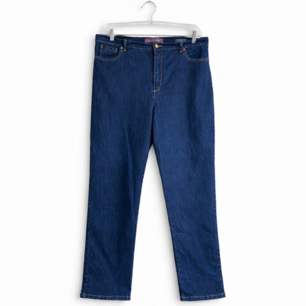 Gloria Vanderbilt Amanda Jeans Plus Size 18 Comfort Stretch Mid Rise Medium Wash